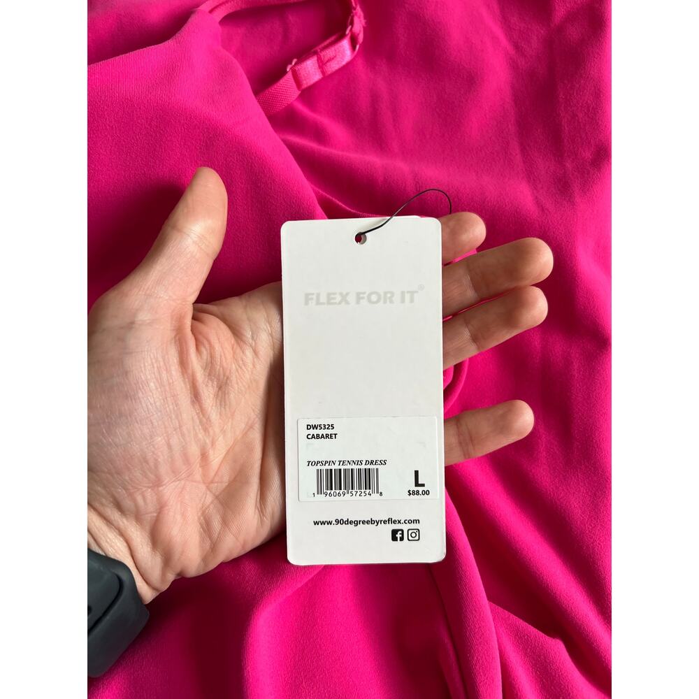 90° by Reflex Lux Tennis Dress in “Cabaret”, size L, NWT - Picture 5 of 8